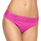 Women's Apt. 9&reg; Solid Strappy Hipster Bikini Bottoms, Size: Medium, Pink