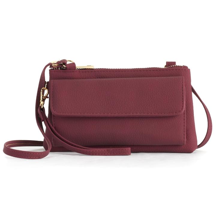 Apt. 9&reg; Chelsea Rfid-blocking Convertible Crossbody Wallet, Women's, Pink