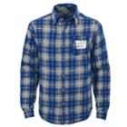 Boys 8-20 New York Giants Sideline Plaid Shirt, Size: L 14-16, Blue