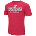 Men's Campus Heritage Wisconsin Badgers Team Color Tee, Size: Xxl, Red