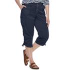 Plus Size Sonoma Goods For Life&trade; Utility Capri Pants, Women's, Size: 24 W, Dark Blue
