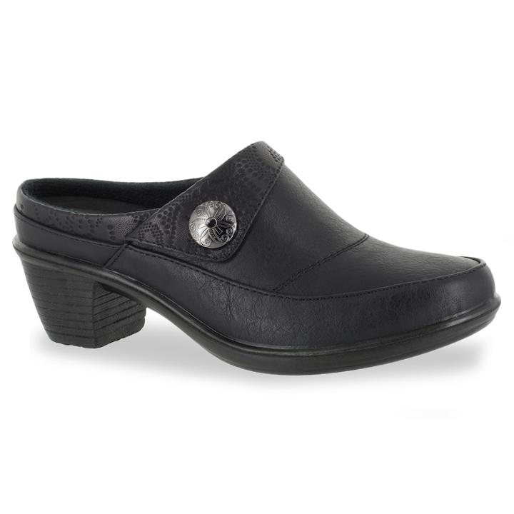 Easy Street Journey Women's Mules, Size: 7.5, Black