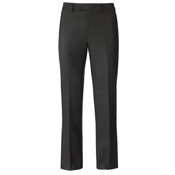 Men's Apt. 9&reg; Slim-fit Sharkskin Flat-front Dress Pants, Size: 38x34, Grey