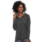 Women's Sonoma Goods For Life&trade; Soft Touch Hoodie, Size: Medium, Grey (charcoal)