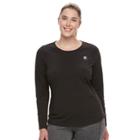 Plus Size Fila Sport&reg; Signature Tee, Women's, Size: 1xl, Black