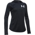 Girls 7-16 Under Armour Tech 1/4-zip Hoodie, Size: Large, Black