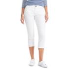 Women's Chaps Sateen Skinny Capris, Size: 16, White