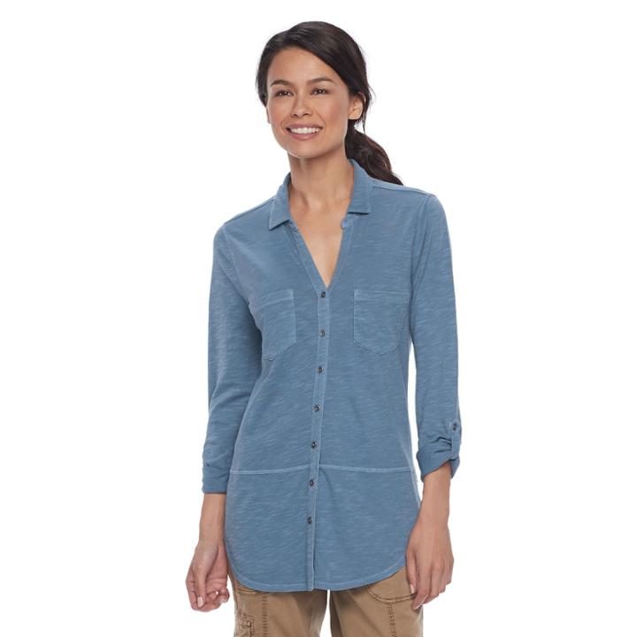 Petite Sonoma Goods For Life&trade; Utility Tunic, Women's, Size: L Petite, Dark Blue