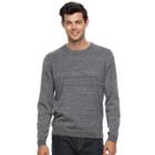 Men's Apt. 9&reg; Merino Wool-blend Crewneck Sweater, Size: Xl, Med Grey