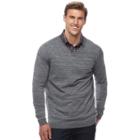 Big & Tall Apt. 9&reg; Regular-fit Wool-blend Merino Sweater, Men's, Size: L Tall, Med Grey