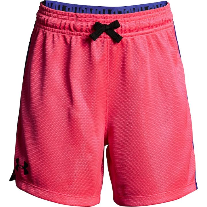 Girls 7-16 Under Armour Soccer Shorts, Size: Medium, Penta Pink Black