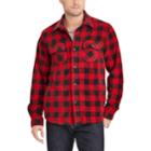 Big & Tall Chaps Classic-fit Microfleece Shirt Jacket, Men's, Size: L Tall, Red
