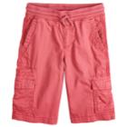 Boys 8-20 Urban Pipeline Knit Waistband Cargo Shorts, Size: Xl(18/20), Med Red