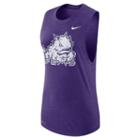 Women's Nike Tcu Horned Frogs Dri-fit Muscle Tee, Size: Large, Purple
