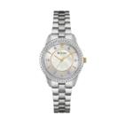 Bulova Woman's Crystal Stainless Steel Watch - 98l223, Women's, Grey