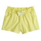 Girls 4-10 Jumping Beans&reg; Paper Bag Waist Shorts, Size: 5, Lt Yellow