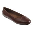 Eastland Gia Women's Leather Ballet Flats, Size: Medium (9.5), Dark Beige