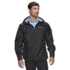 Big & Tall Columbia Weather Drain Rain Jacket, Men's, Size: 4xb, Grey (charcoal)