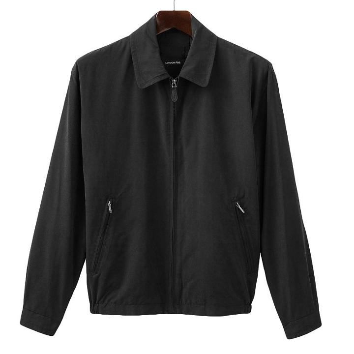Big & Tall Towne By London Fog Microfiber Golf Jacket, Men's, Size: Xl Tall, Black