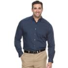 Big & Tall Van Heusen Classic-fit Wrinkle-free Button-down Shirt, Men's, Size: L Tall, Blue