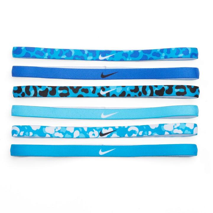 Nike 6-pk. Logo Leopard Sport Headbands, Women's, Brown Over