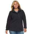 Plus Size Columbia Lake Mary Half-zip Fleece Jacket, Women's, Size: 1xl, Grey (charcoal)