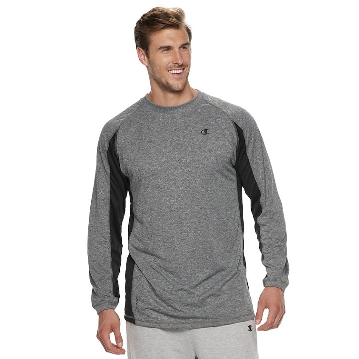 Big & Tall Champion Pieced Performance Tee, Men's, Size: Xl Tall, Dark Grey