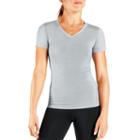 Women's Tommie Copper Recovery Compression V-neck Tee, Size: Medium, Silver