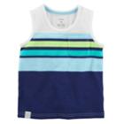 Boys 4-8 Carter's Striped Tank Top, Size: 8, Blue Stripe