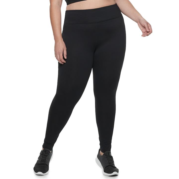Plus Size Tek Gear&reg; Compression High Waisted Leggings, Women's, Size: 2xl, Black