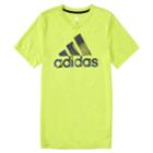 Boys 4-7x Adidas Patterned Logo Graphic Tee, Size: 6, Brt Yellow