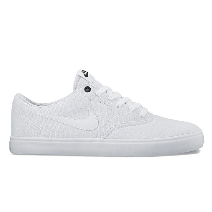 Nike Sb Check Solarsoft Men's Skate Shoes, Size: 10.5, White Oth