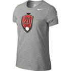 Women's Nike Usa Soccer Abby Wambach Hero Tee, Size: Large, Grey