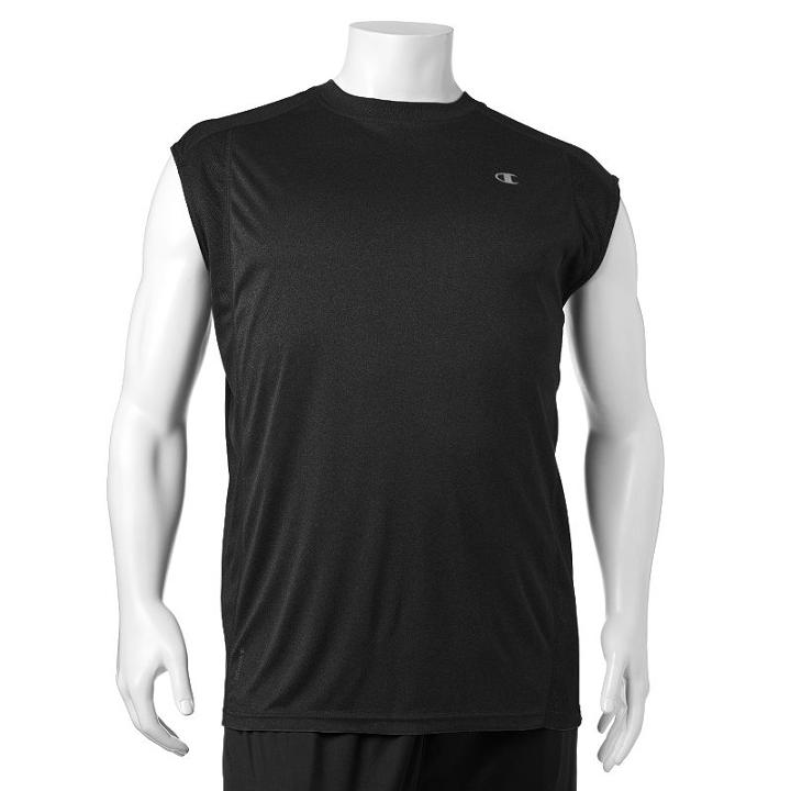 Big & Tall Champion Performance Muscle Tee, Men's, Size: Xl Tall, Black