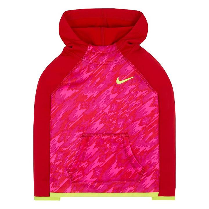 Girls 4-6x Nike Therma-fit Fleece Hoodie, Girl's, Size: 6, Brt Red