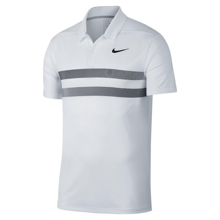 Men's Nike Essential Dri-fit Striped Golf Polo, Size: Xxl, White