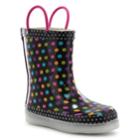 Western Chief Diva Dot Girls' Waterproof Light Up Rain Boots, Size: 9 T, Multi