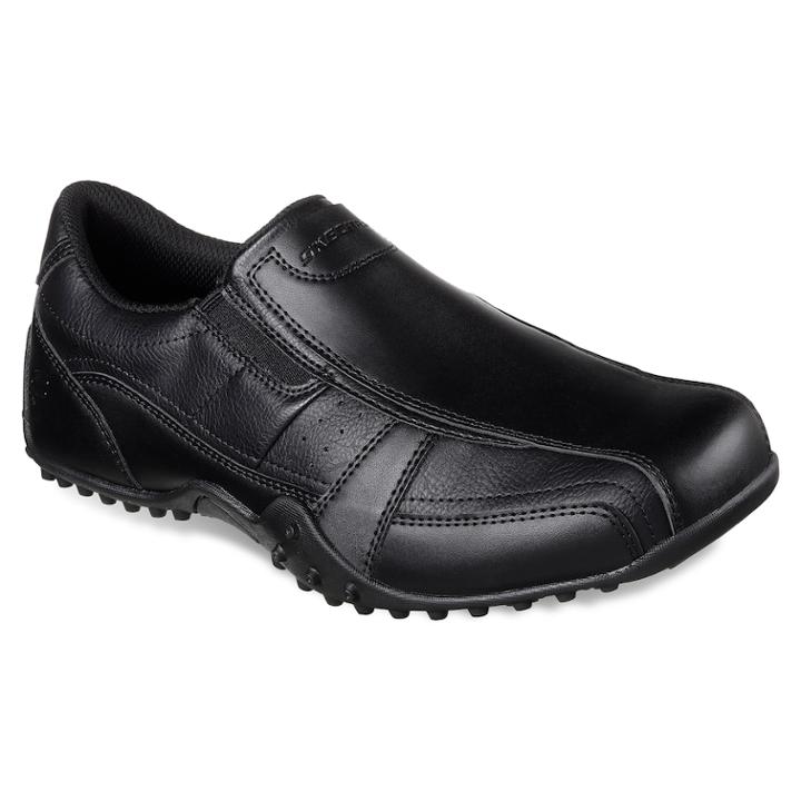 Skechers Work Relaxed Fit Elston Kasari Sr Men's Loafers, Size: 10.5, Grey (charcoal)