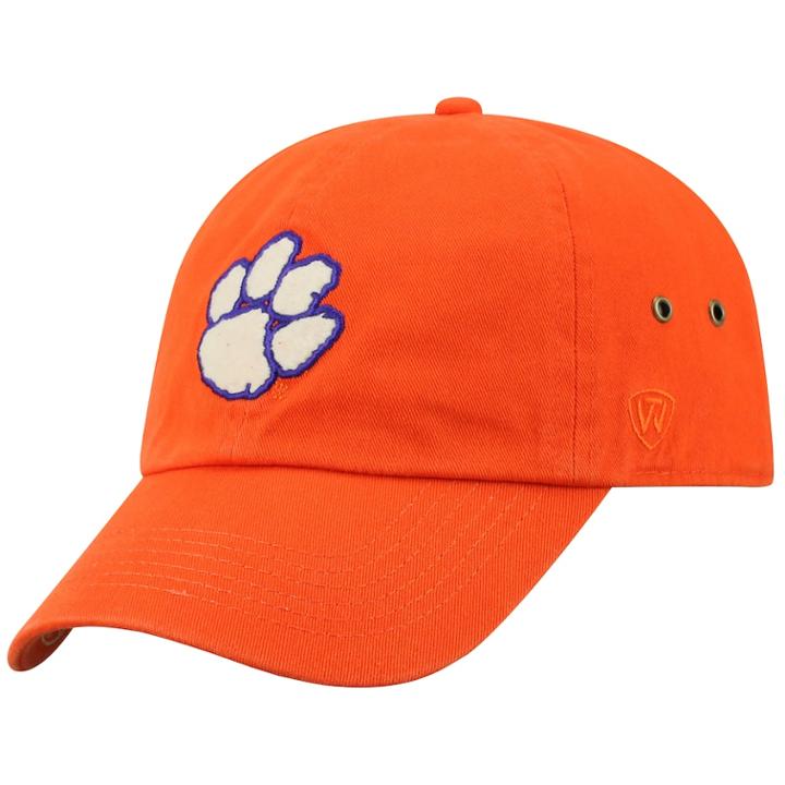 Adult Top Of The World Clemson Tigers Reminant Cap, Men's, Med Orange