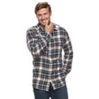 Big & Tall Sonoma Goods For Life&trade; Modern-fit Supersoft Flannel Button-down Shirt, Men's, Size: 3xl Tall, Dark Brown