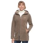 Women's Columbia Three Lakes Hooded Long Fleece Jacket, Size: Medium, Brown Oth