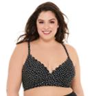 Plus Size Costa Del Sol Scalloped Swim Crop Top, Women's, Size: 2xl, Oxford