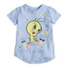 Toddler Girl Jumping Beans&reg; Looney Tunes Tweety Bird I'm A Sweetie Glitter Graphic Tee, Size: 3t, Blue