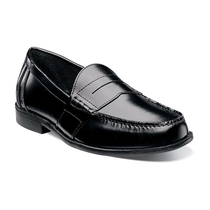 Nunn Bush Kent Men's Penny Loafer Dress Shoes, Size: Medium (9), Black