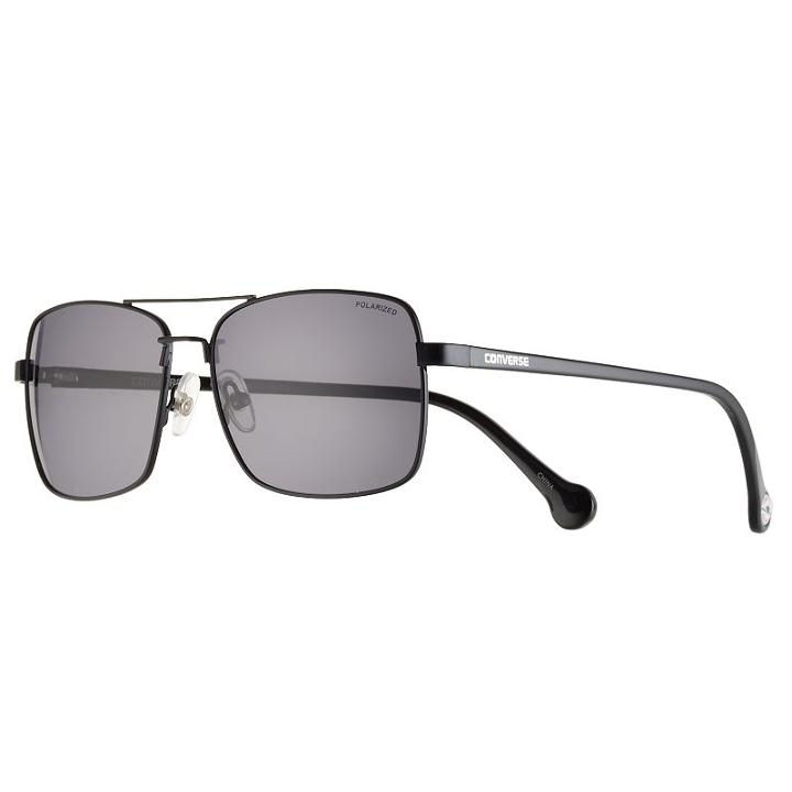 Converse H052 58mm Chuck Taylor Polarized Aviator Sunglasses, Adult Unisex, Black