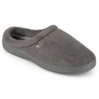 Perry Ellis Men's Fleece Clog Slippers, Size: Large, Grey