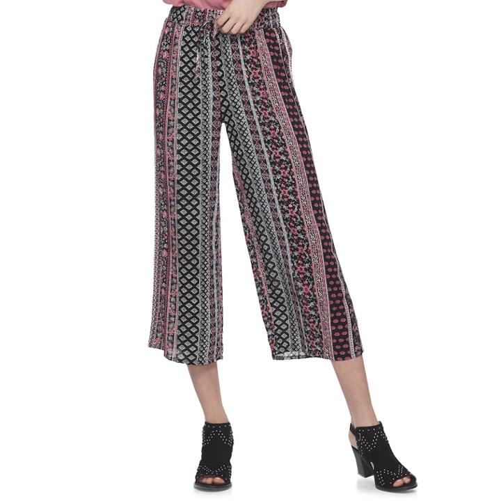 Juniors' Joe B Smocked Crop Pants, Teens, Size: Xs, Dark Red