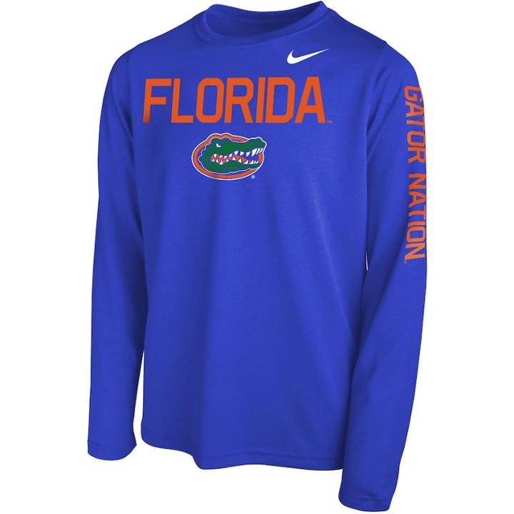 Boys 8-20 Nike Florida Gators Legend Core Tee, Size: L 14-16, Blue