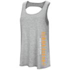 Women's Colosseum Tennessee Volunteers Twisted Back Tank Top, Size: Medium, Grey (charcoal)