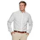 Big & Tall Croft & Barrow&reg; Regular-fit Easy-care Button-down Shirt, Men's, Size: 3xl Tall, Med Blue